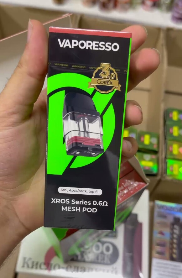 Картридж VAPORESSO XROS SERIES 0.6 COREX 3.0 / 3ML [4шт в упаковке]