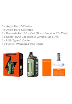 Geekvape Aegis Hero 5 Pod Mod Kit 2000mAh 50W, изображение 2